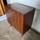 Storage cabinet 2 doors 2 shelves in veneer of rosewood vintage 1950