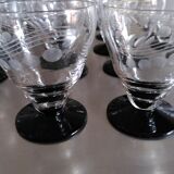 Service of 31 art deco glasses