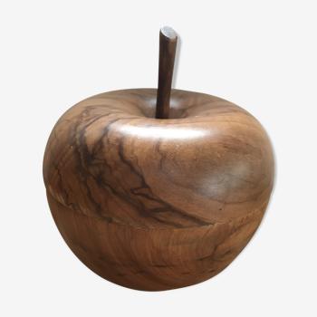 Pomme en bois jolie boîte