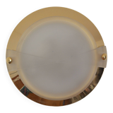 Wall light from the 80s vintage design gold glass