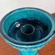 Rimini Blue Candle Holder in Mid-Century Ceramic by Aldo Londi for Bitossi, Italy, 1960s