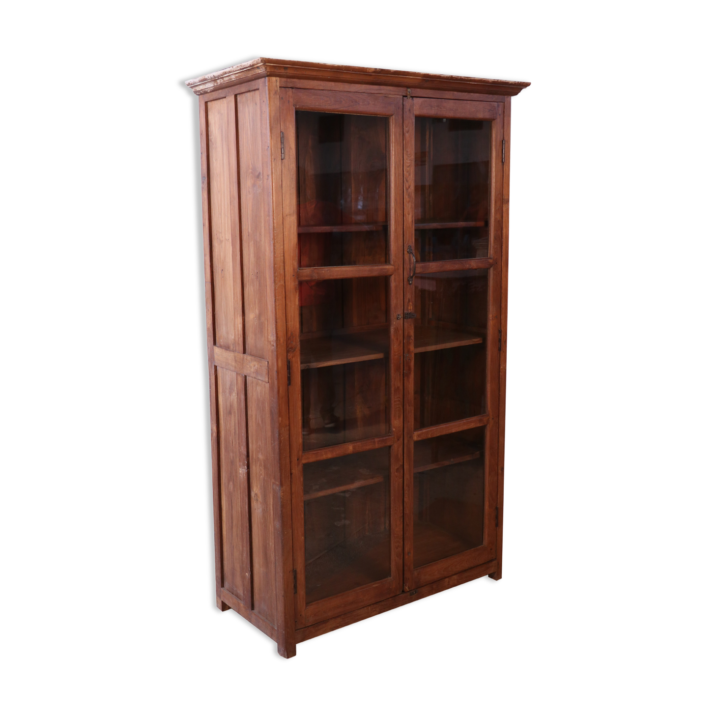 Burmese teak bookcase
