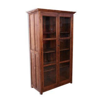 Burmese teak bookcase