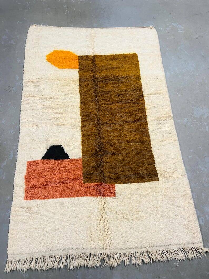 Berber Beni Ouarain wool rug size 250cmx150cm