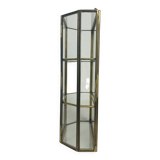 Vitrine miniature laiton verre, étagère