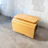 Bedroom in winked maple and fabric by Giovanni Offredi for Saporiti Italia 1970s