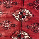 Nice big vintage carpet Bokhara handmade 200x282 cm