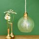 Vintage glass suspension globe