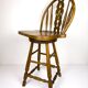 Vintage wooden bar chair, 1992