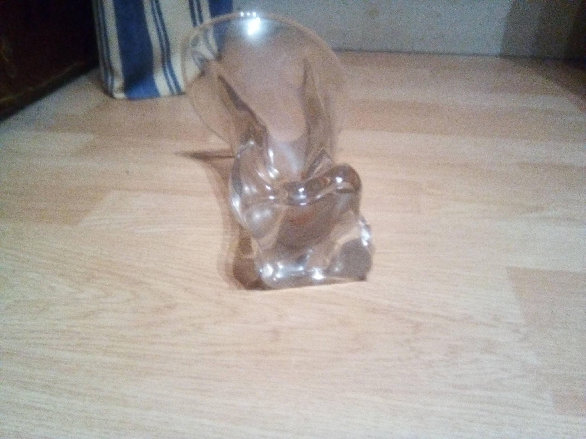 Art Deco style glass vase from the 50s