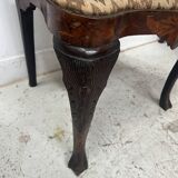 Set of eight Dutch marquetry chairs from the 19th century.