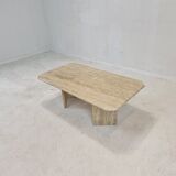 Italian travertine coffee table