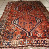 Tapis Antique Shiraz en Laine, Début du XXe Siècle, Élégance Historique
