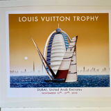 Poster Razzia - Louis Vuitton Trophy - Dubai Signed by the artist - Large Format - On linen