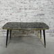 Vintage coffee table with glass top