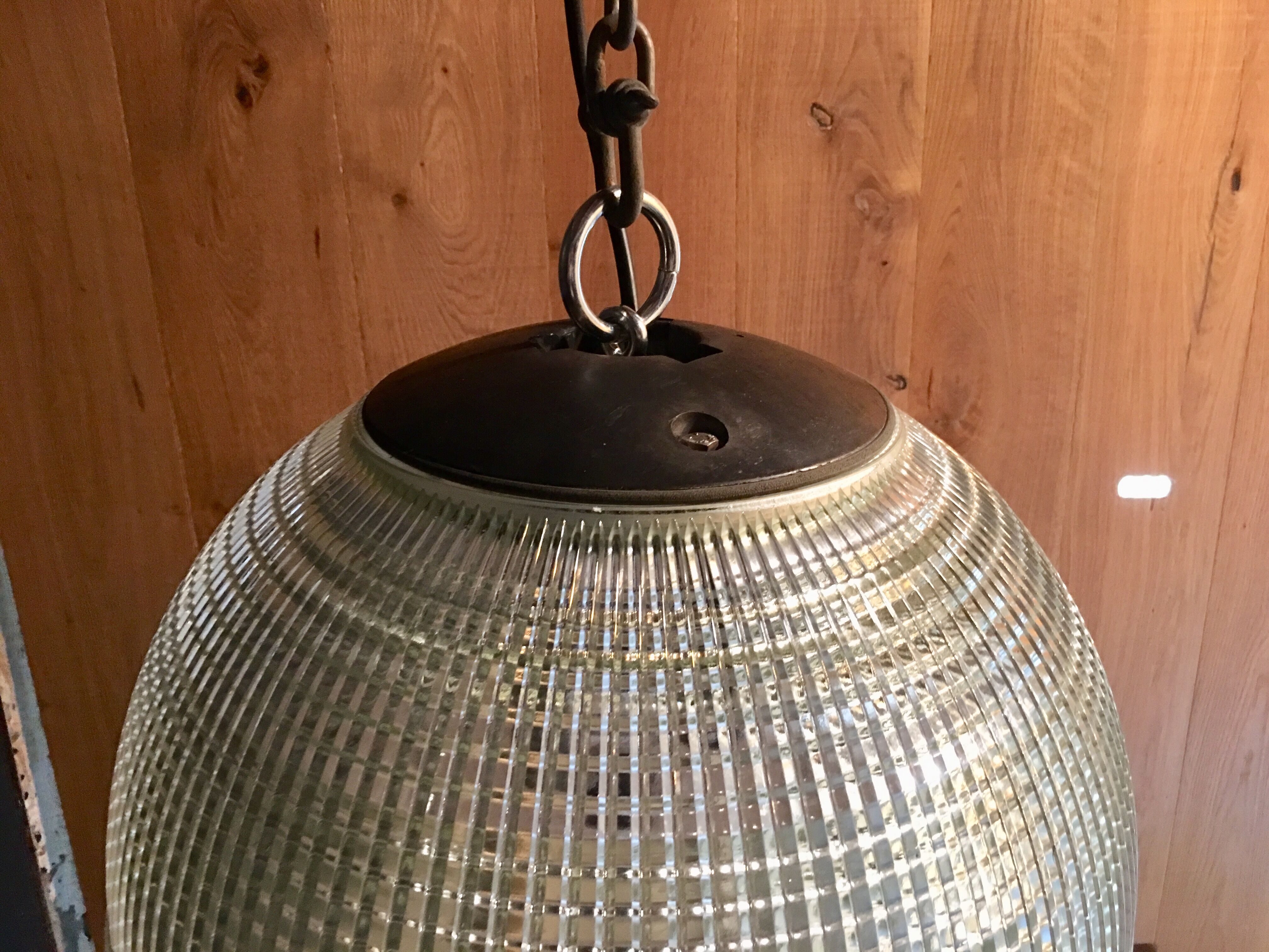 Holophane ball on plinth 1950, 50 cm diameter