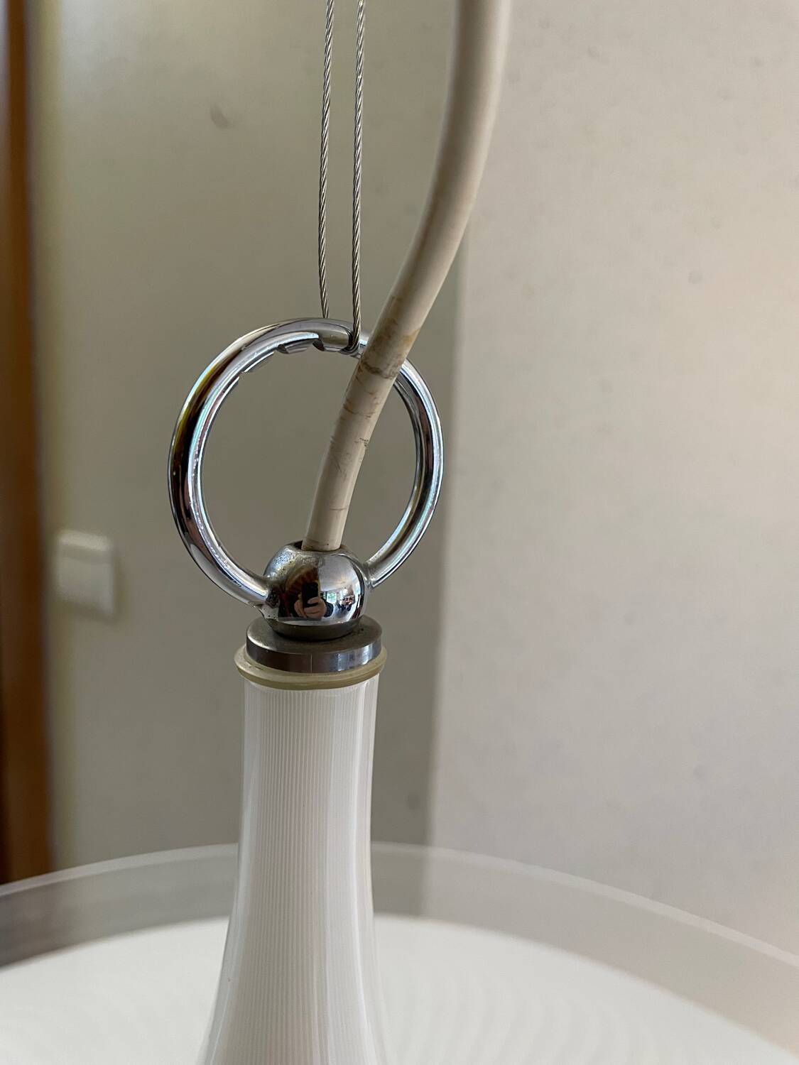 Suspension swirl et filigrane Murano