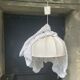 Hanging lamp dressed in vintage crochet 1970