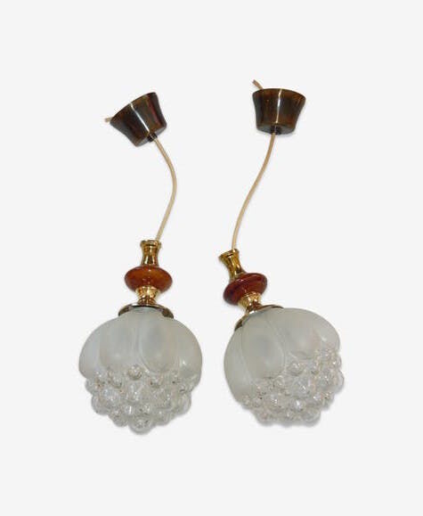 2 bubble hanging lamps Helena Tynell 60