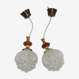 2 bubble hanging lamps Helena Tynell 60