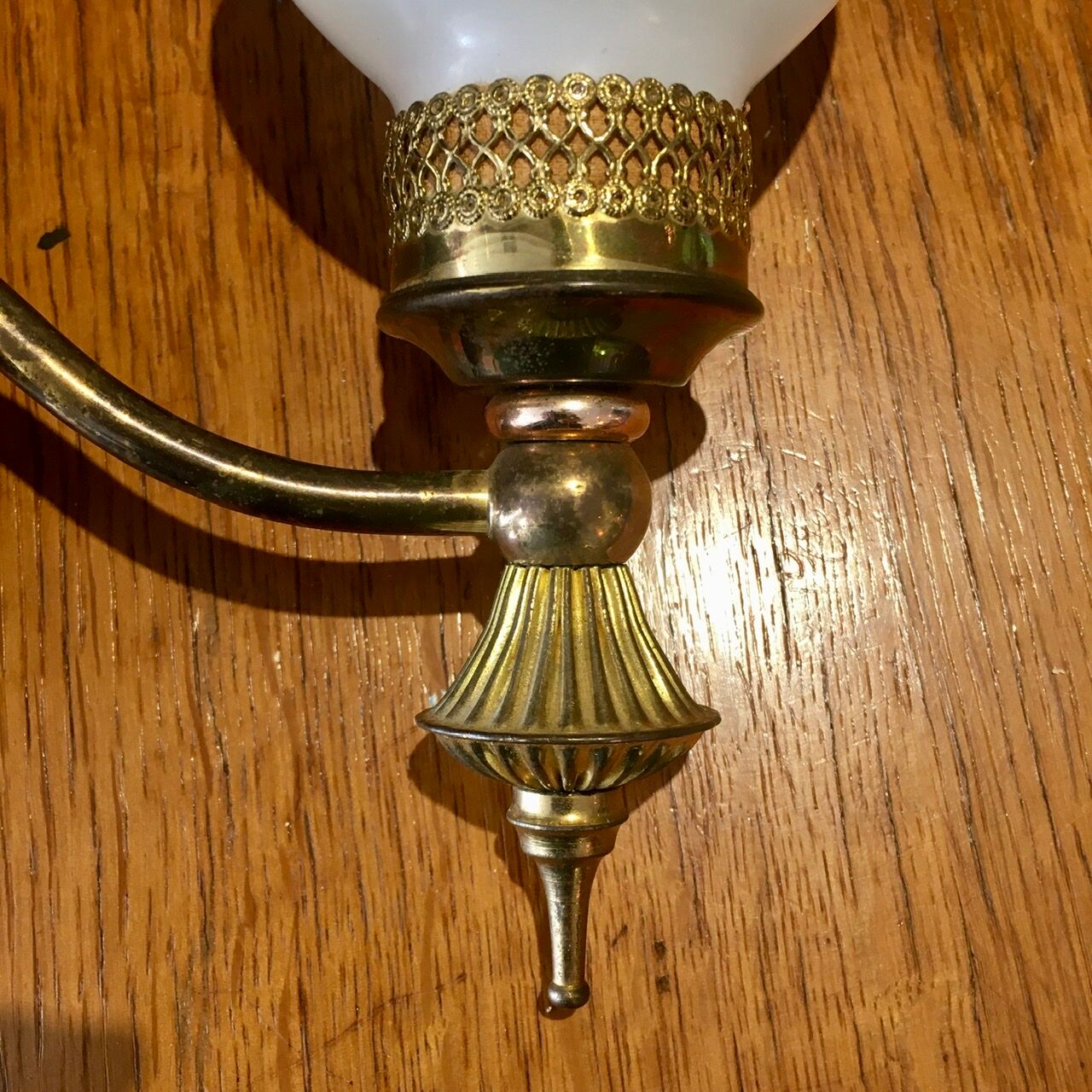Pair of brass sconces