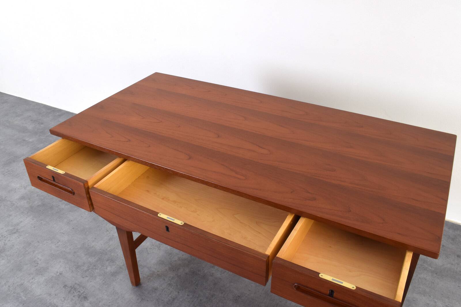 Mid-Century Danish Teak Executive Desk, 1960s.