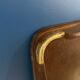 Wooden and brass serving tray