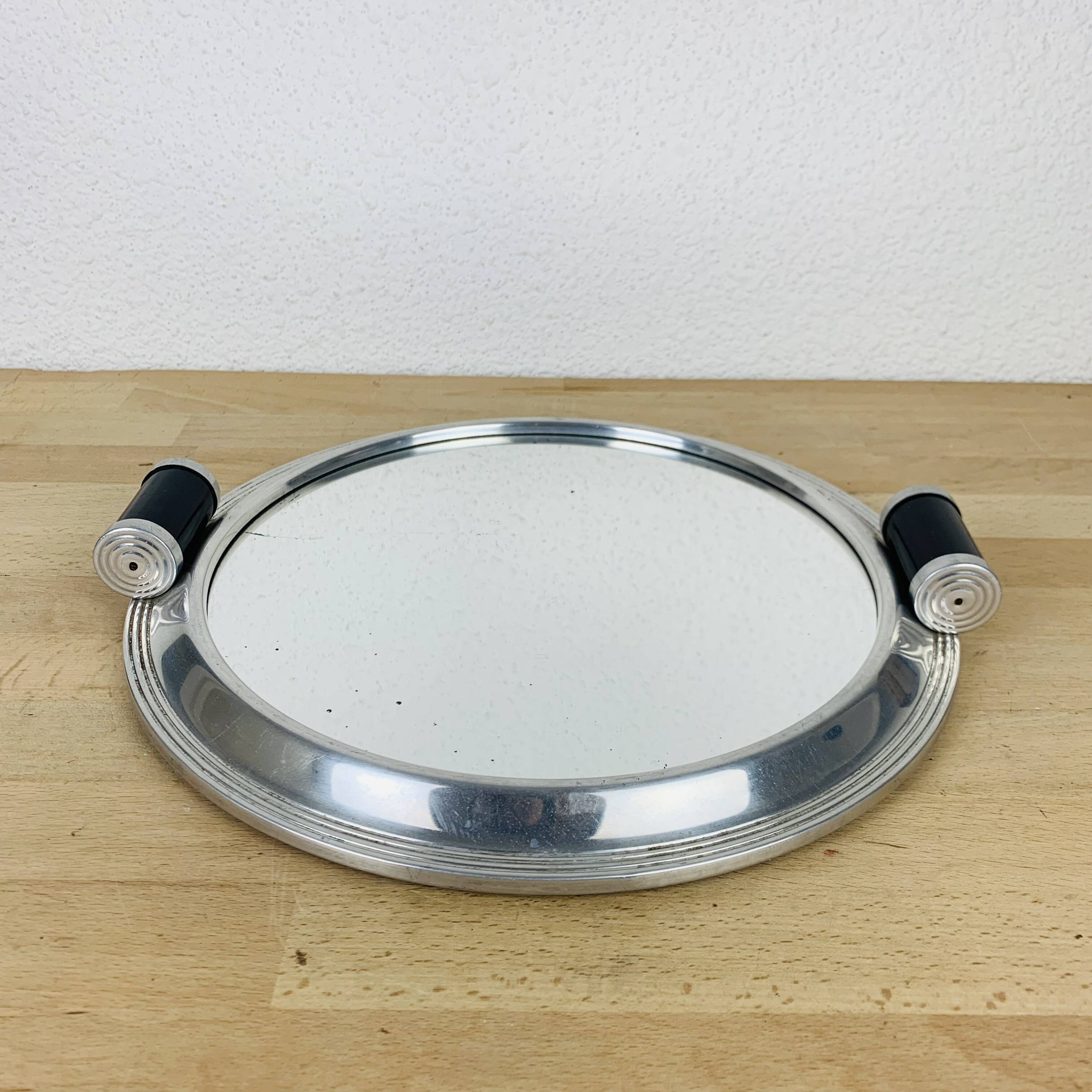 Art deco mirror tray