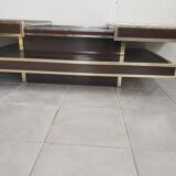 Coffee table vintage bar year 70 double tray for Roche Bobois
