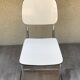 Pair of Old Metal Chromé Chairs - Vintage White Formica
