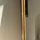 Large gilded mirror 19th century rounded corners mercury glass Louis XVI style