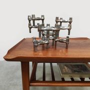 Vintage Scandinavian teak coffee table side table Holger Georg Jensen Kubus