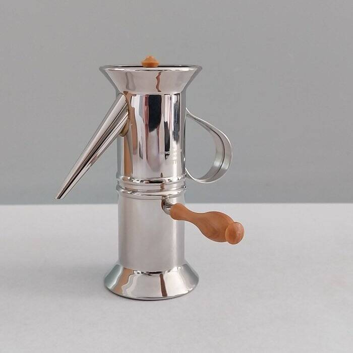 Alessi miniature Neapolitan coffee maker, designed by Riccardo Dalisi, 1987