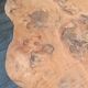 Table d'appoint bois brut style brutaliste organique