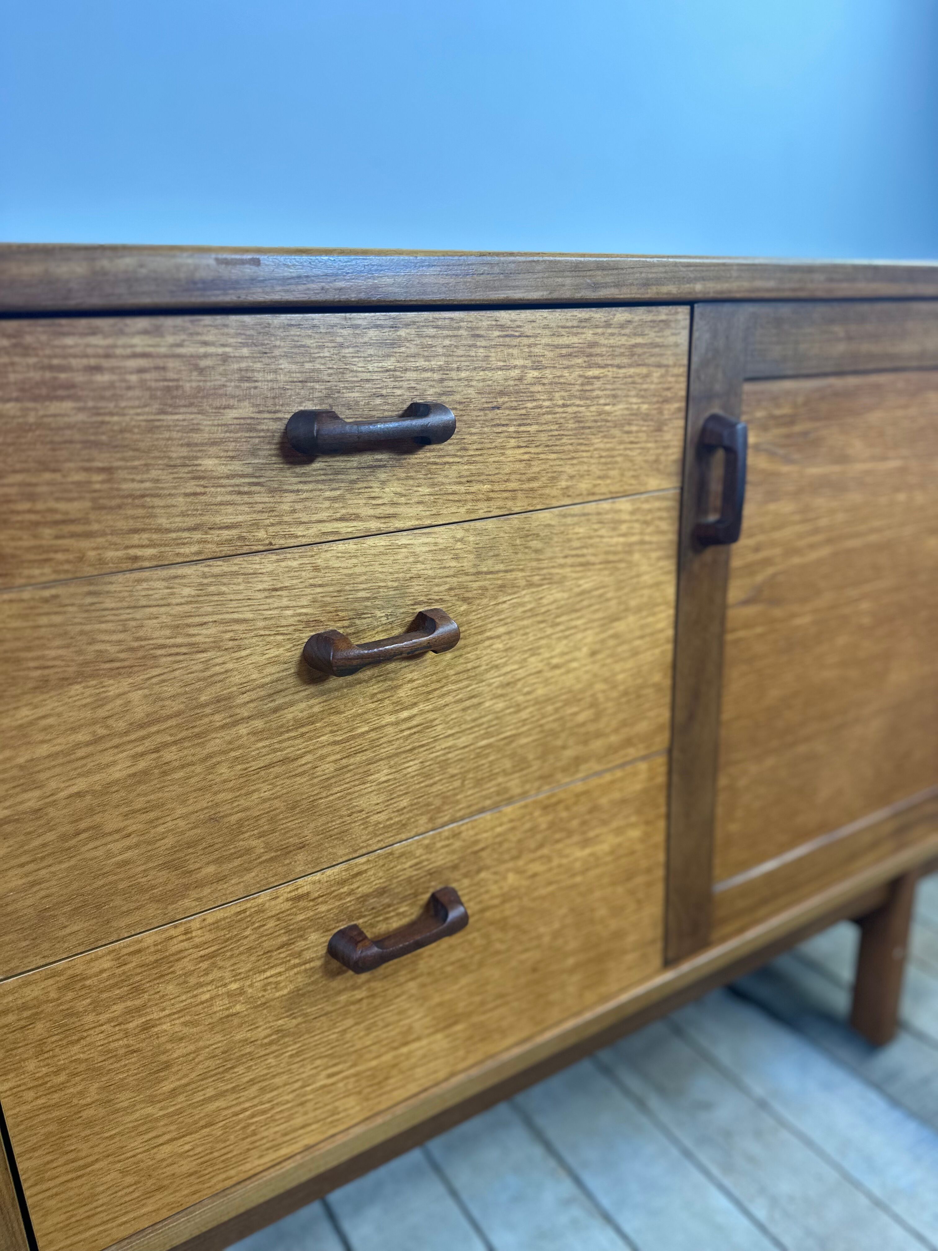 Vintage Scandinavian teak sideboard 1970s