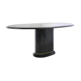 Table ovale en marble, années 1980