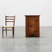 Petit cabinet en chêne ancien, France, XVIIIe siècle