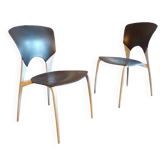 Pair of Driade chairs Silla model design Josep Llusca
