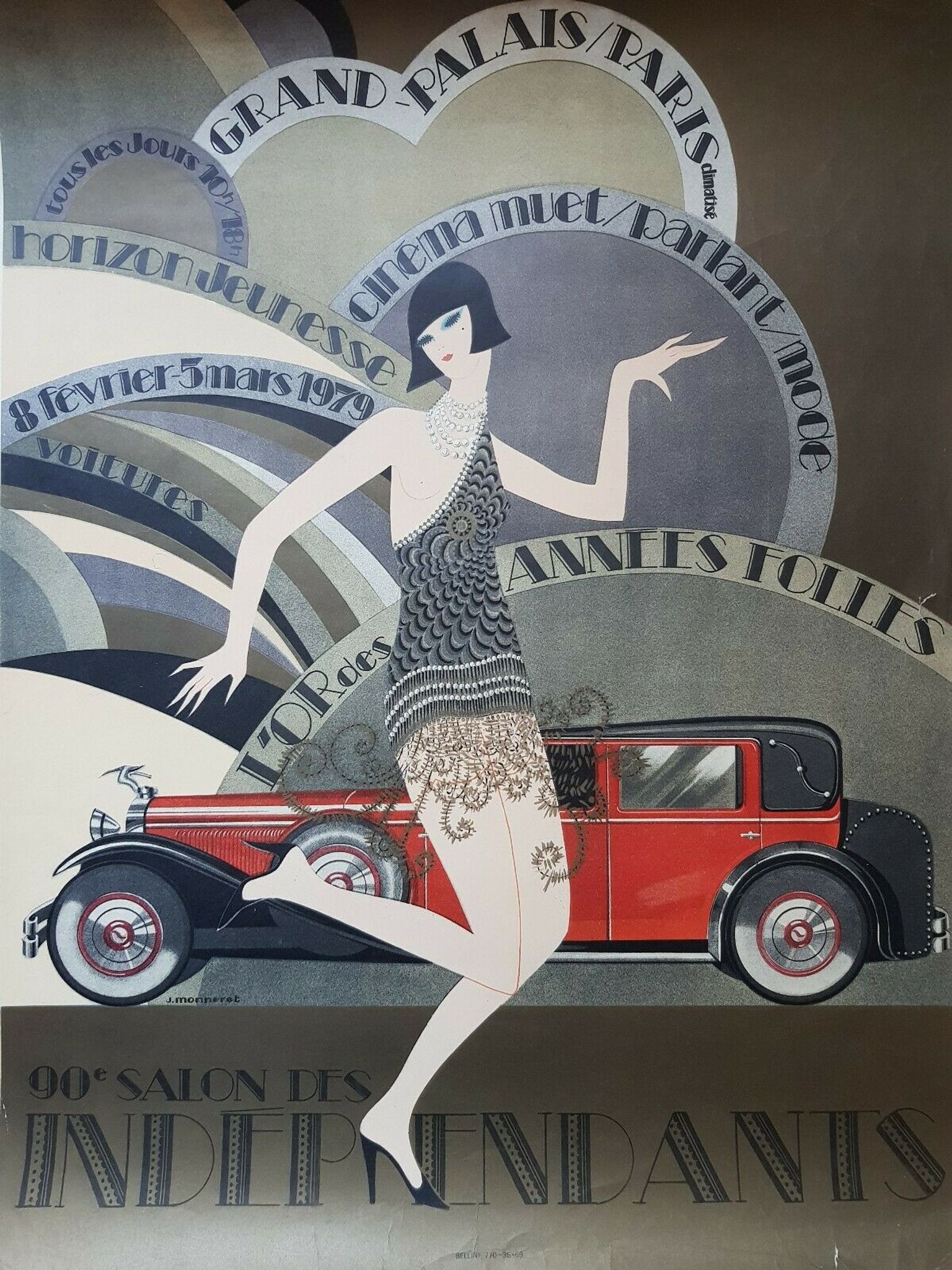 Affiche Salon des Indépendants - Monneret - 1979