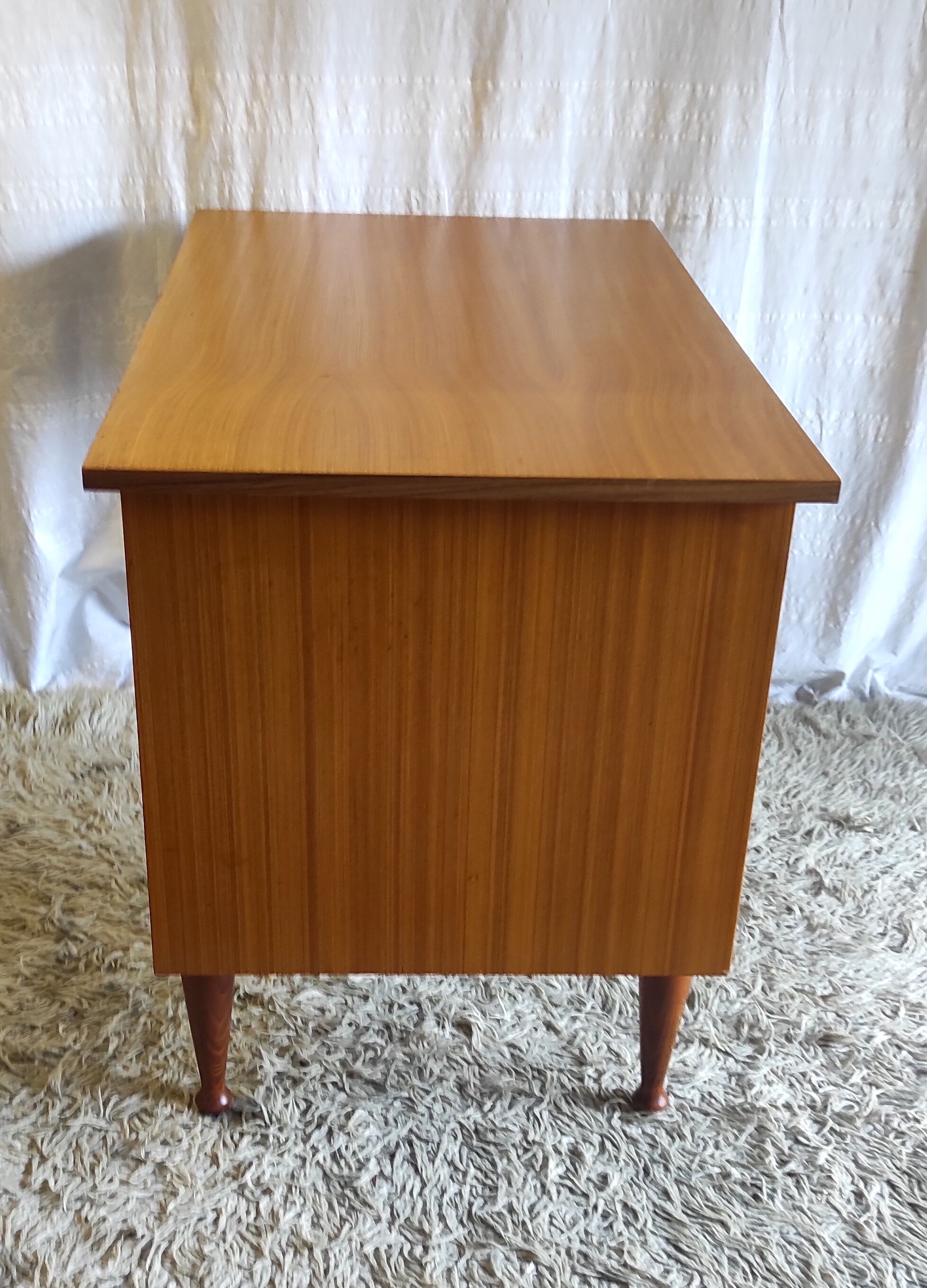 Scandinavian style desk in blond teak – 60s/70s