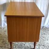 Scandinavian style desk in blond teak – 60s/70s