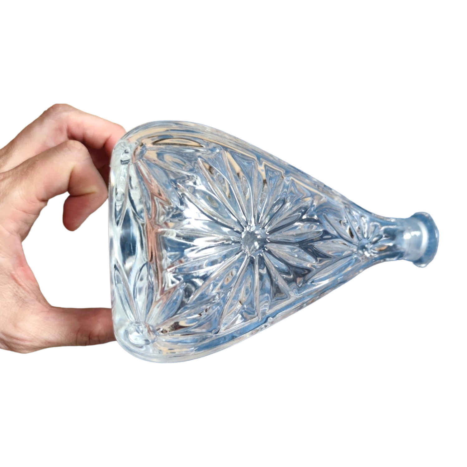 Carafe set + 6 small crystal glasses