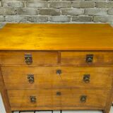 Solid walnut chest of drawers from the 1960s.