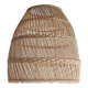 Bell-shaped rattan pendant or lampshade