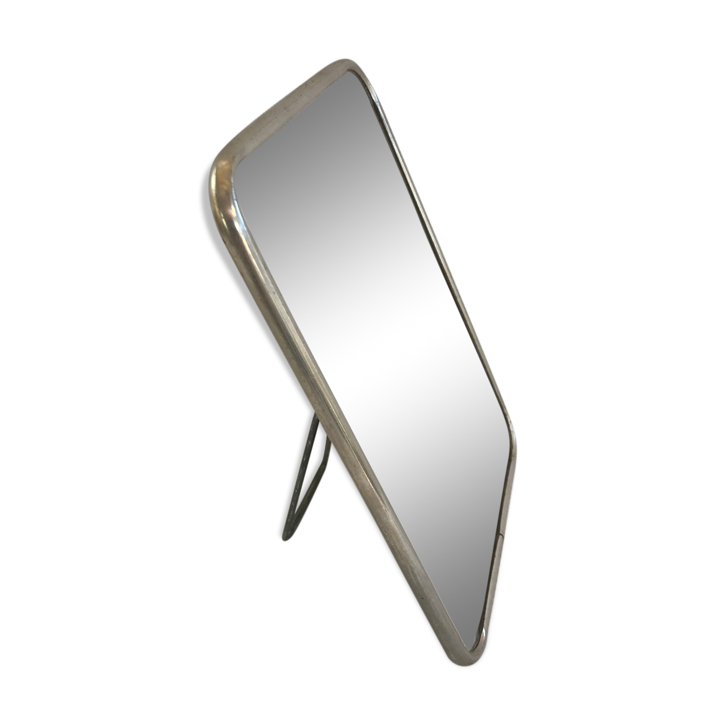 Former mirror barbier contour alu - vintage decoration tripod