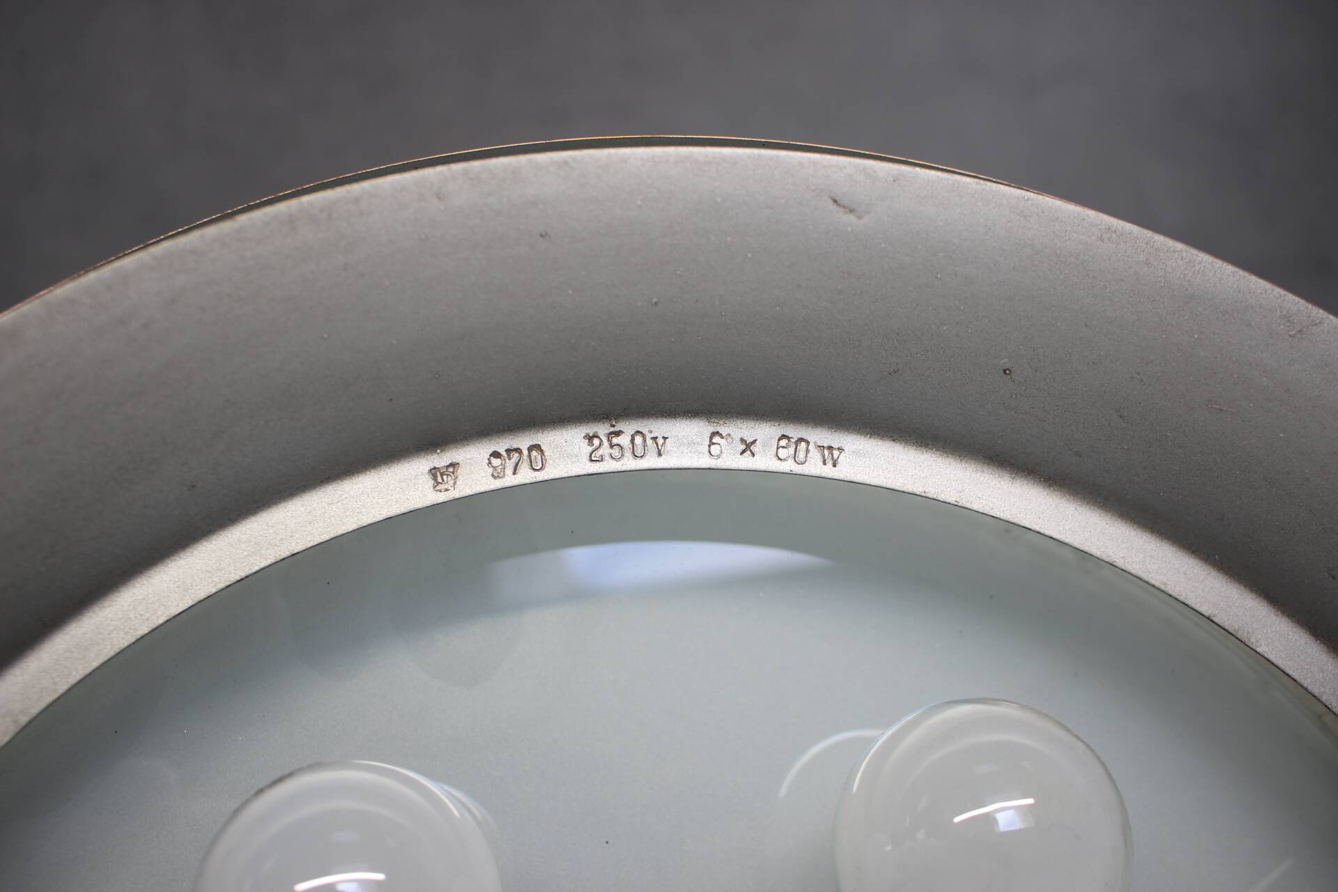 Bauhaus Copper Chandelier UFO by Josef Hurka, Czechoslovakia, 1930s