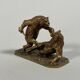 Christophe FRATIN (1801–1864) " Le combat d'ours" sculpture en bronze XIXe