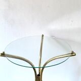 Vintage gilded metal side table