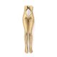 Brass woman's leg nutcracker, 1930s