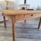 Farmhouse coffee table in solid wood, country style.